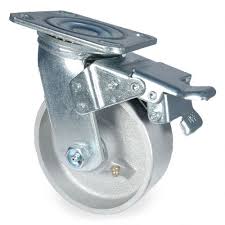 4 inch cast iron swivel castor wheel with brake 200kg supplied by Jamco Industrial System Limited in Kenya and East Africa