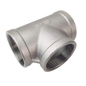 1 1/2 inch stainless steel threaded tee fitting supplied by Jamco Industrial System Limited