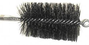 Boiler wire brush for industrial cleaning of boiler tubes