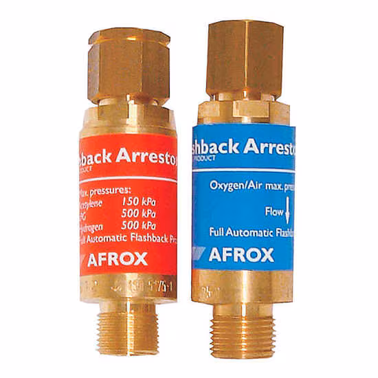 Afrox flashback arrestor for oxy-fuel welding safety systems