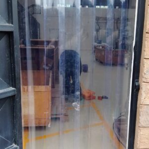 Transparent PVC strip curtains for industrial use