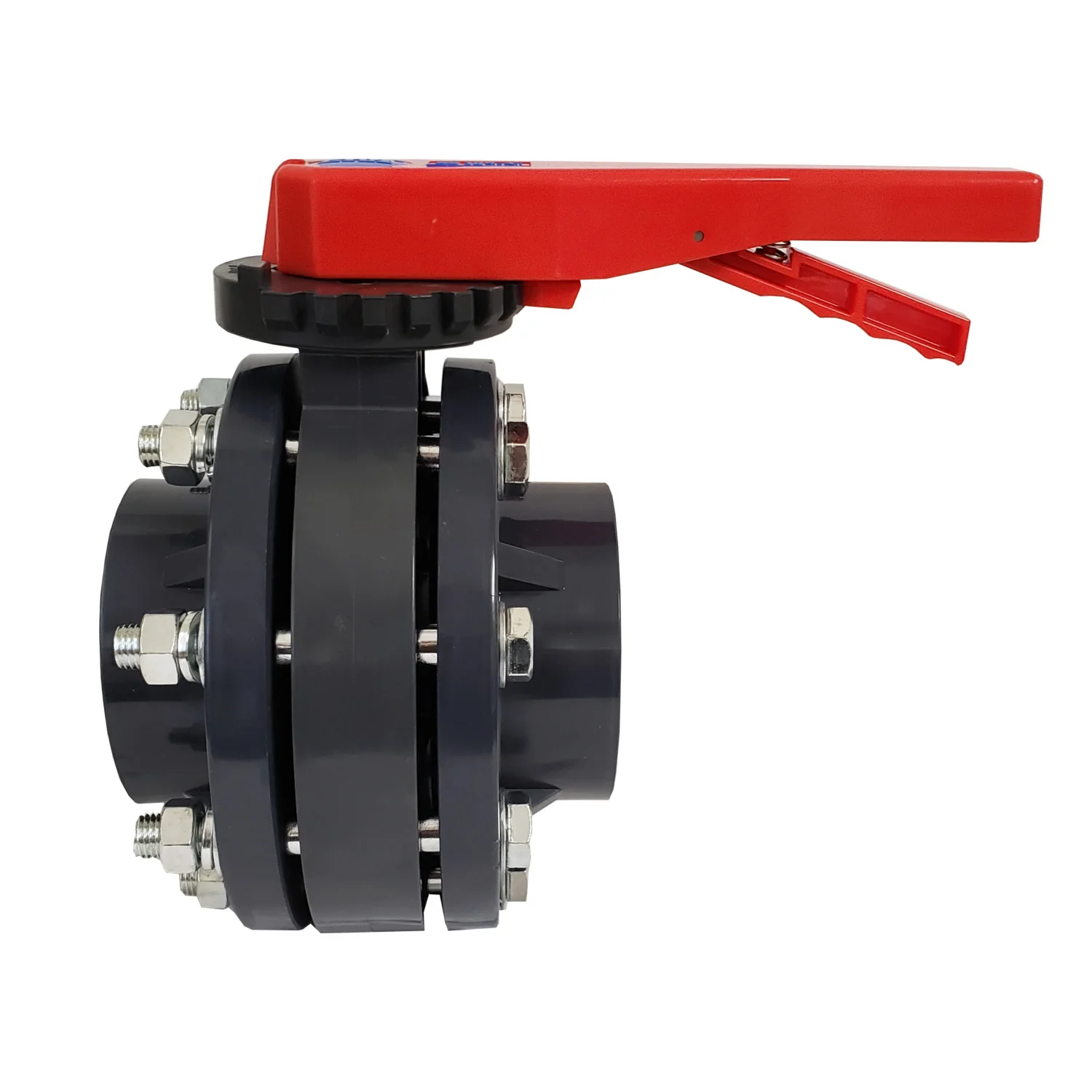 4-inch PVC butterfly valve for industrial piping and flow control systems