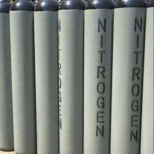 Nitrogen gas cylinders for industrial use