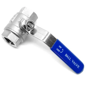 Stainless steel ball valve for industrial and sanitary flow control systems