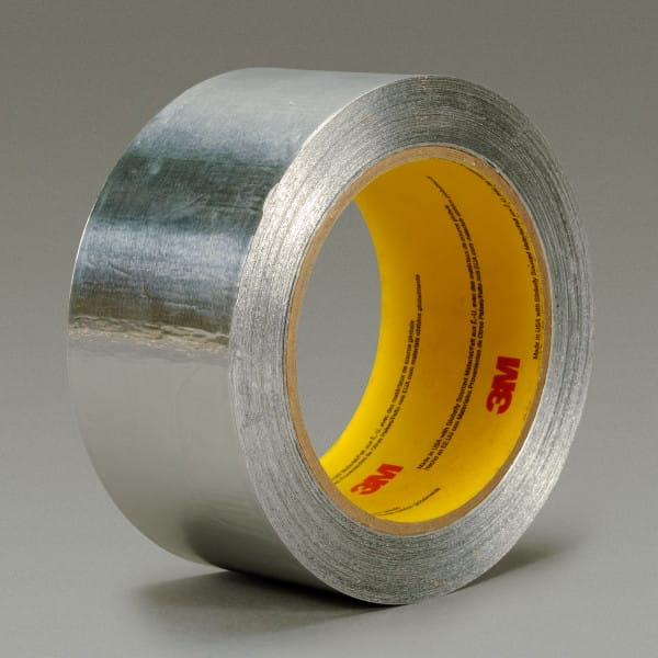 Silver aluminium foil tape for HVAC insulation, duct sealing, and industrial applications