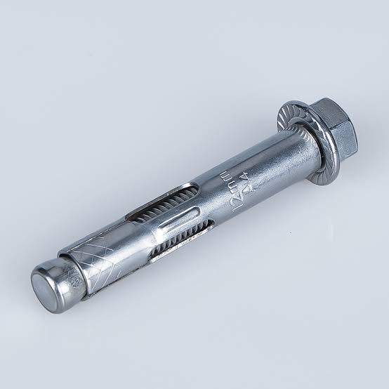 Sleeve anchor hex type for concrete, brick, and masonry fastening applications.